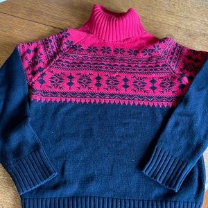 Women's Black/Red Holiday sweater